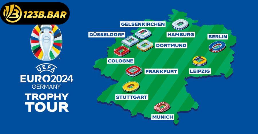 10 thành phố đăng cai Euro 2024