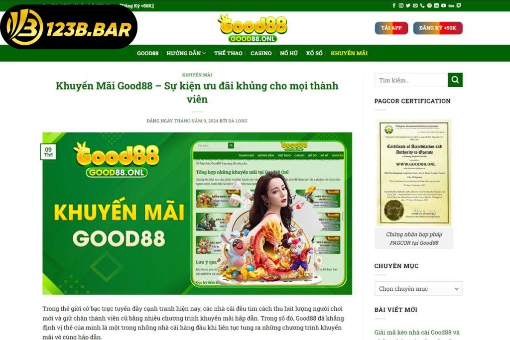 khuyến mãi good88